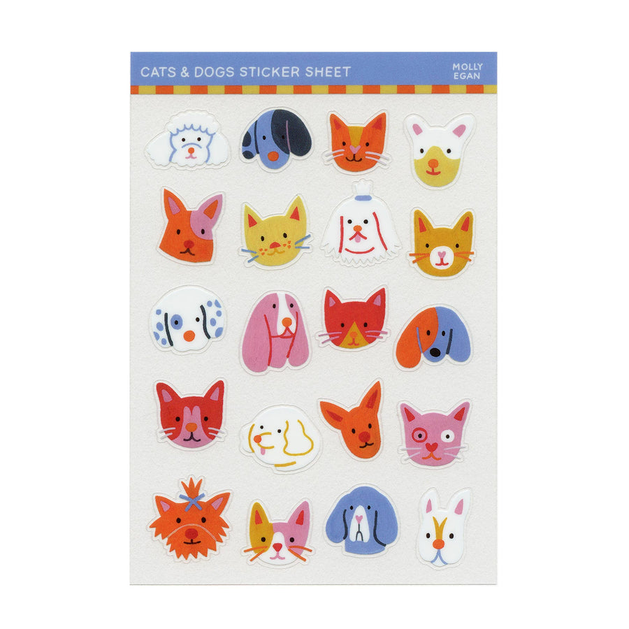 Cats & Dogs Clear Sticker Sheet