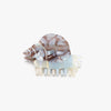 Blue Whelk Claw - Acetate Sea Snail Shell Hair Clip
