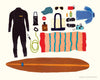 Surfing Gear 8x10 Print
