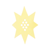 Star Flower Frog  | Butter Yellow | Ceramic Lid