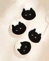 Black Cat Coasters - Set of 4