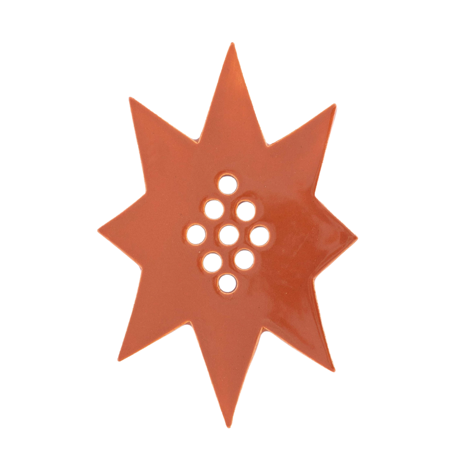 Star Flower Frog  | Terracotta | Ceramic Lid