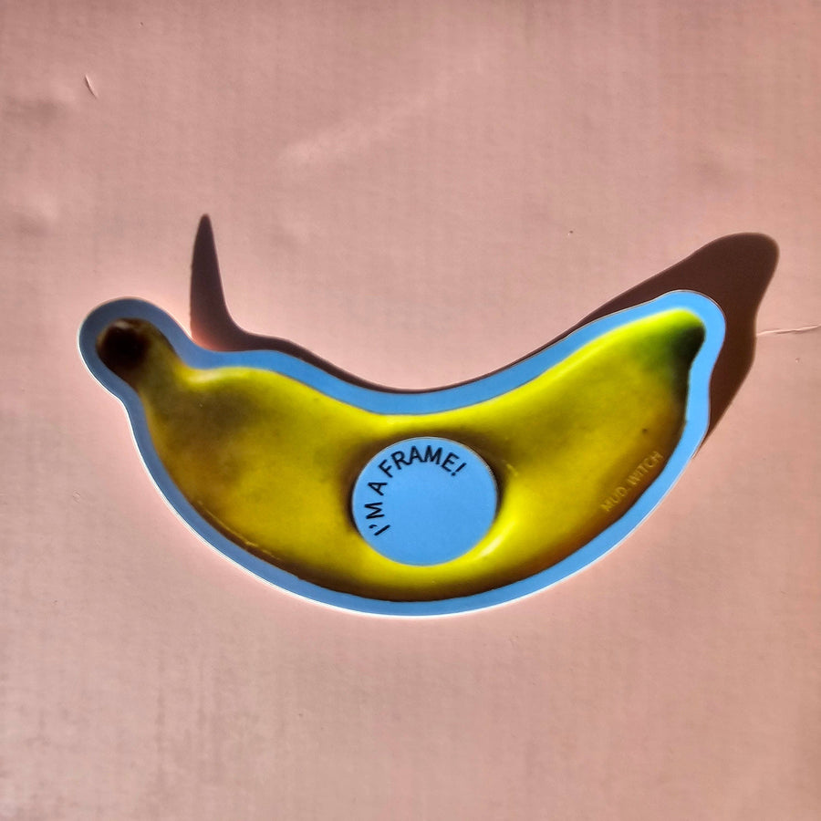 LARGE BANANA MINI FRAME STICKER