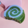 Laguna Spiral Claw - Blue and Green Spiral Acetate Clip
