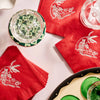 island santa cocktail paper beverage napkins - set of 20
