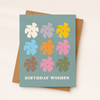 Birthday Wishes Flower Card | Boho Style | Fall Card