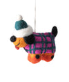 dog felt ornament