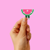 Wanda Watermelon Sticker, Funny Sticker, Food Sticker
