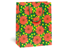 big poinsettia holiday gift bag