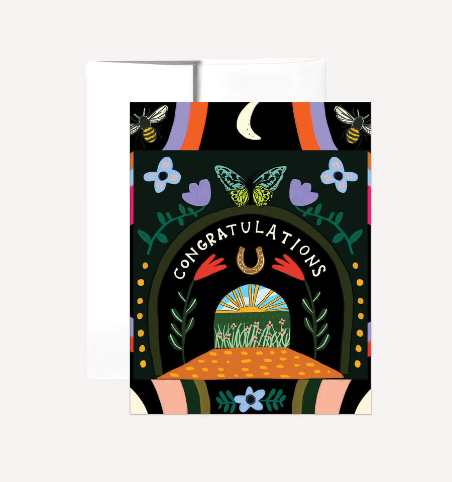Congratulations Light at the end of the Tunnel Greeting Card
