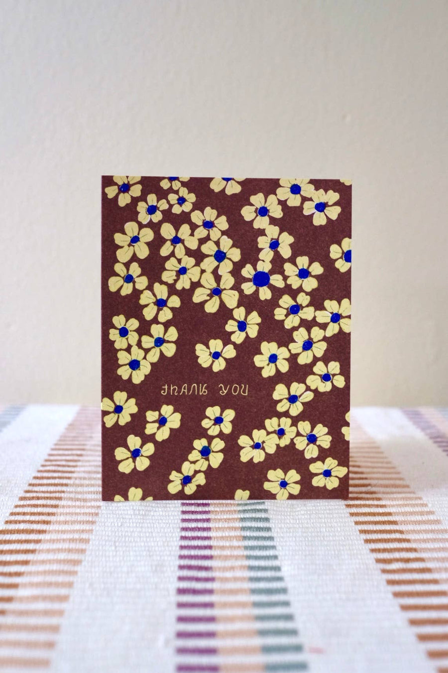 Thank You Yellow Flowers Card