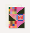 Pink Quilt Greeting Card