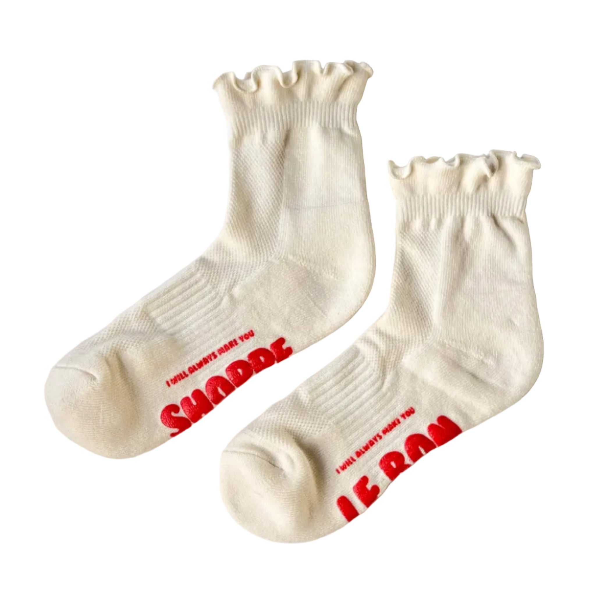 ruffled hugger crew socks