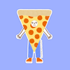 Peter Pizza Sticker, Funny Sticker, Food Sticker