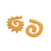 Caracol & Espiral gold studs