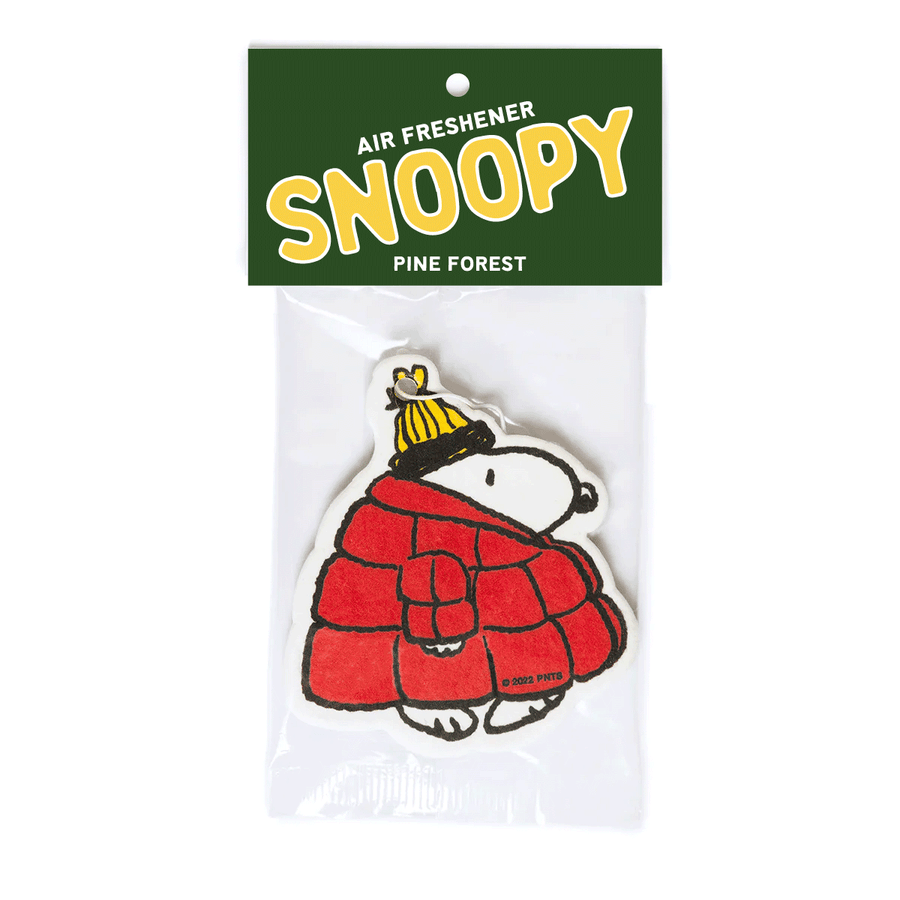snoopy puffy coat air freshener