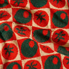 olive & tomato cotton terry cloth towel