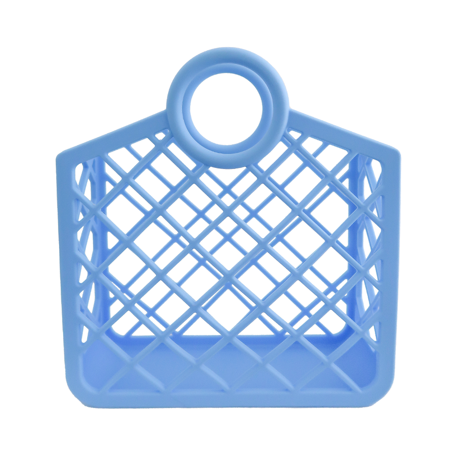 seaside blue silicone basket