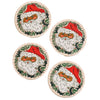 santa coasters - set of 4