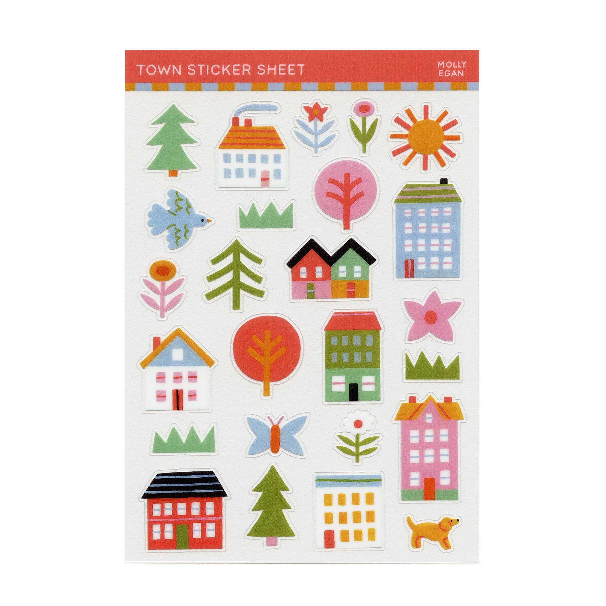 town sticker sheet