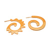Caracol & Espiral gold hoops