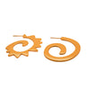 Caracol & Espiral gold hoops