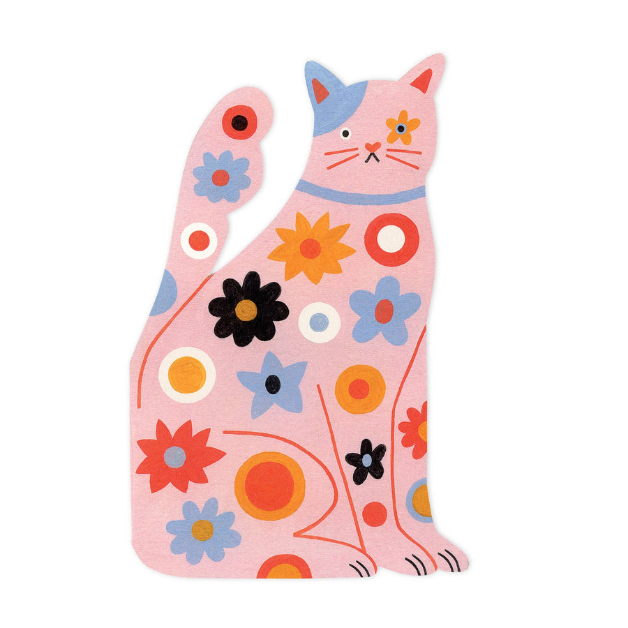 Cat Die Cut Greeting Card