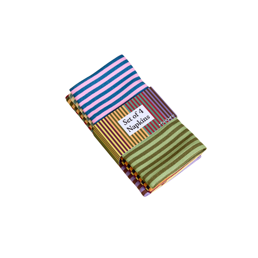 dual stripe napkin set