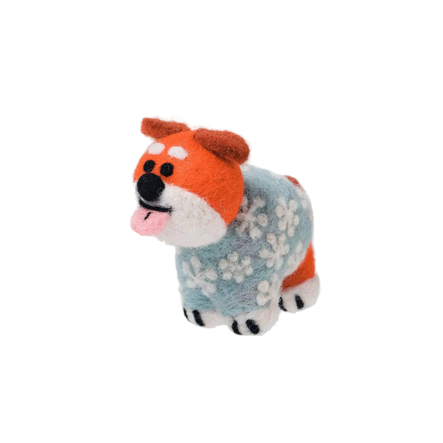 dog felt ornament