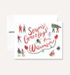Season's Greetings Wisconsin Greeting Card