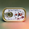 smoked rose water tinned fish candle