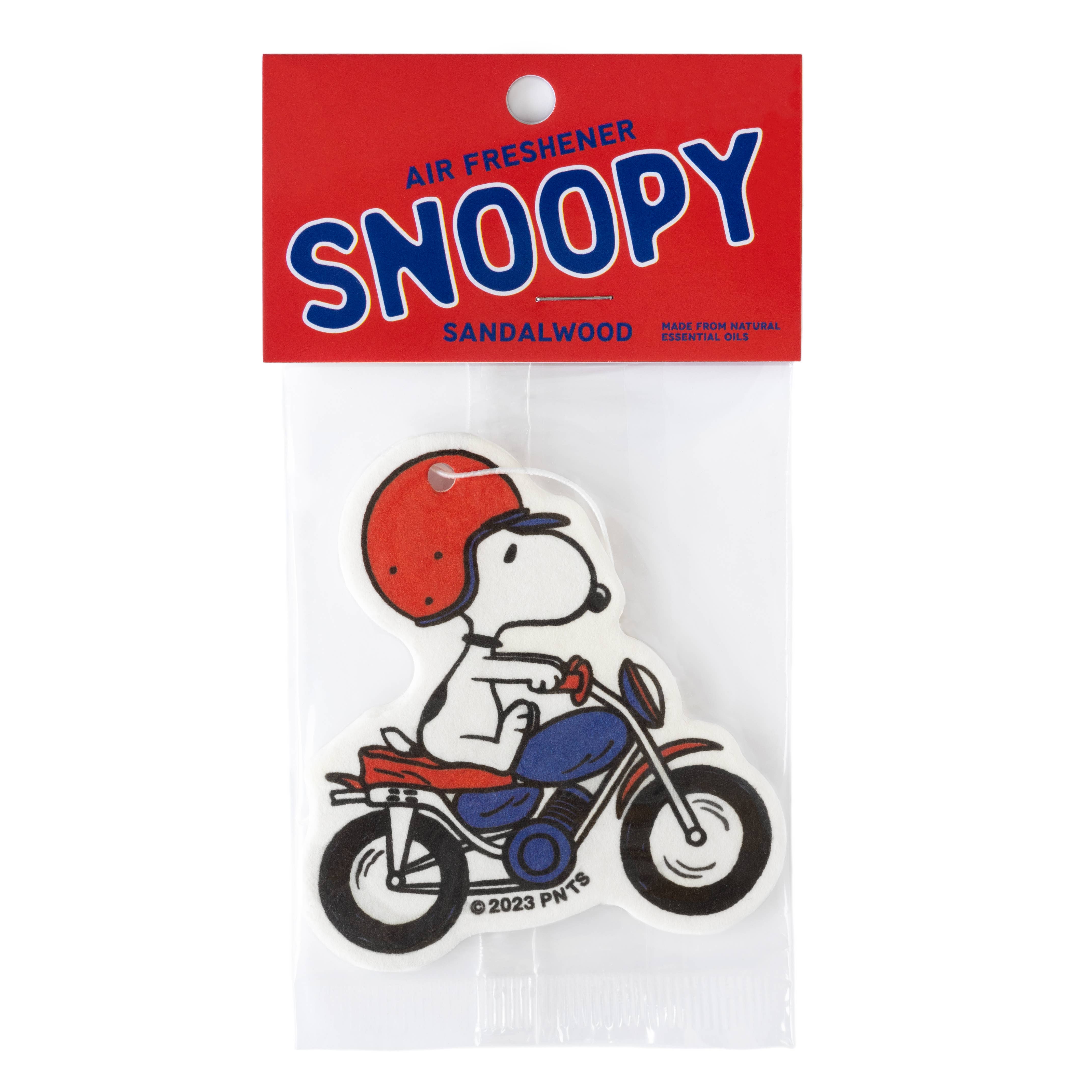 snoopy motorcycle air freshener