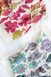 Go Fish Screen Printed Tea Towel