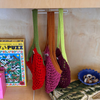 handmade crochet mesh market bags