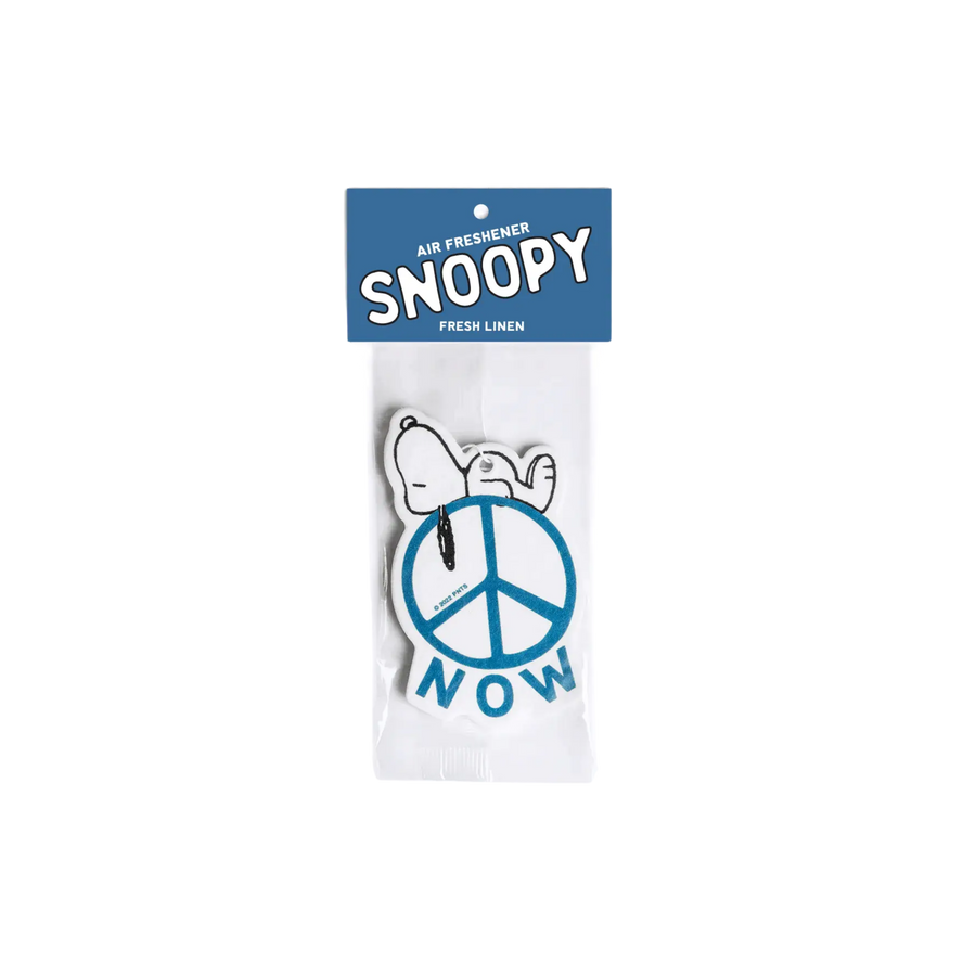 snoopy peace now air freshener