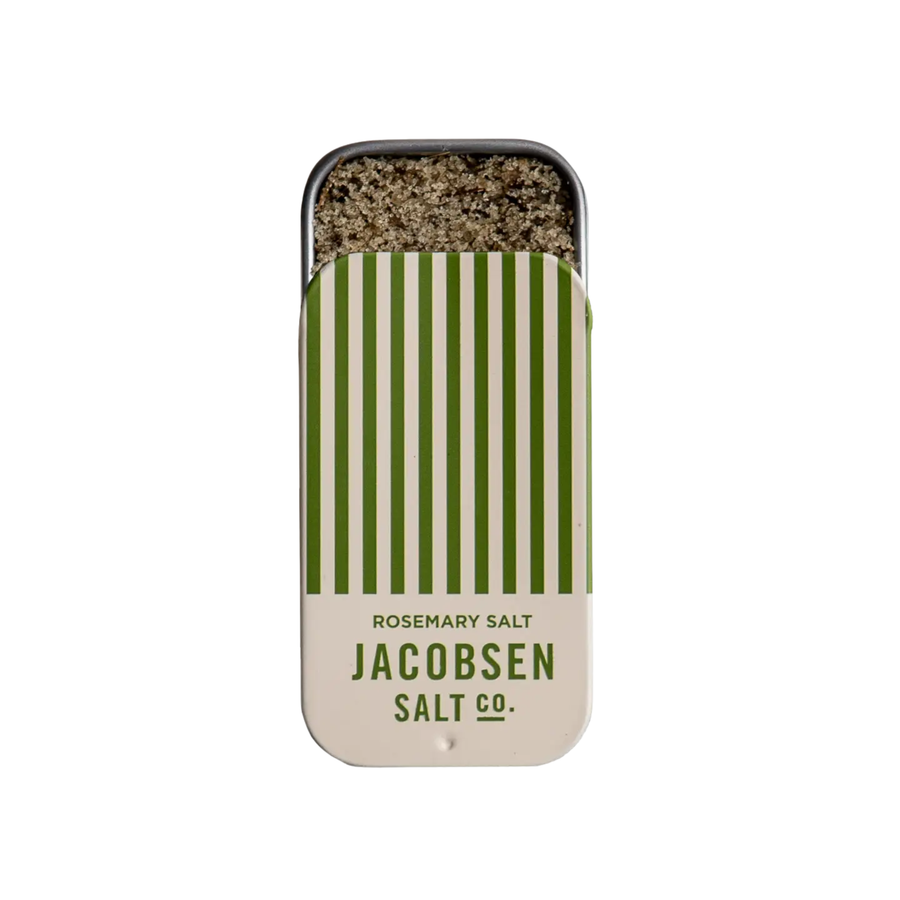 infused rosemary sea salt slide tin