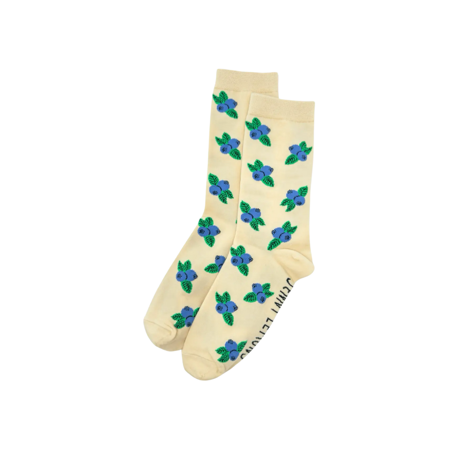 blueberry crew socks