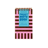 letterpress small spiral notebook—riviera stripe (modern)