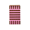 letterpress small spiral notebook—riviera stripe (modern)