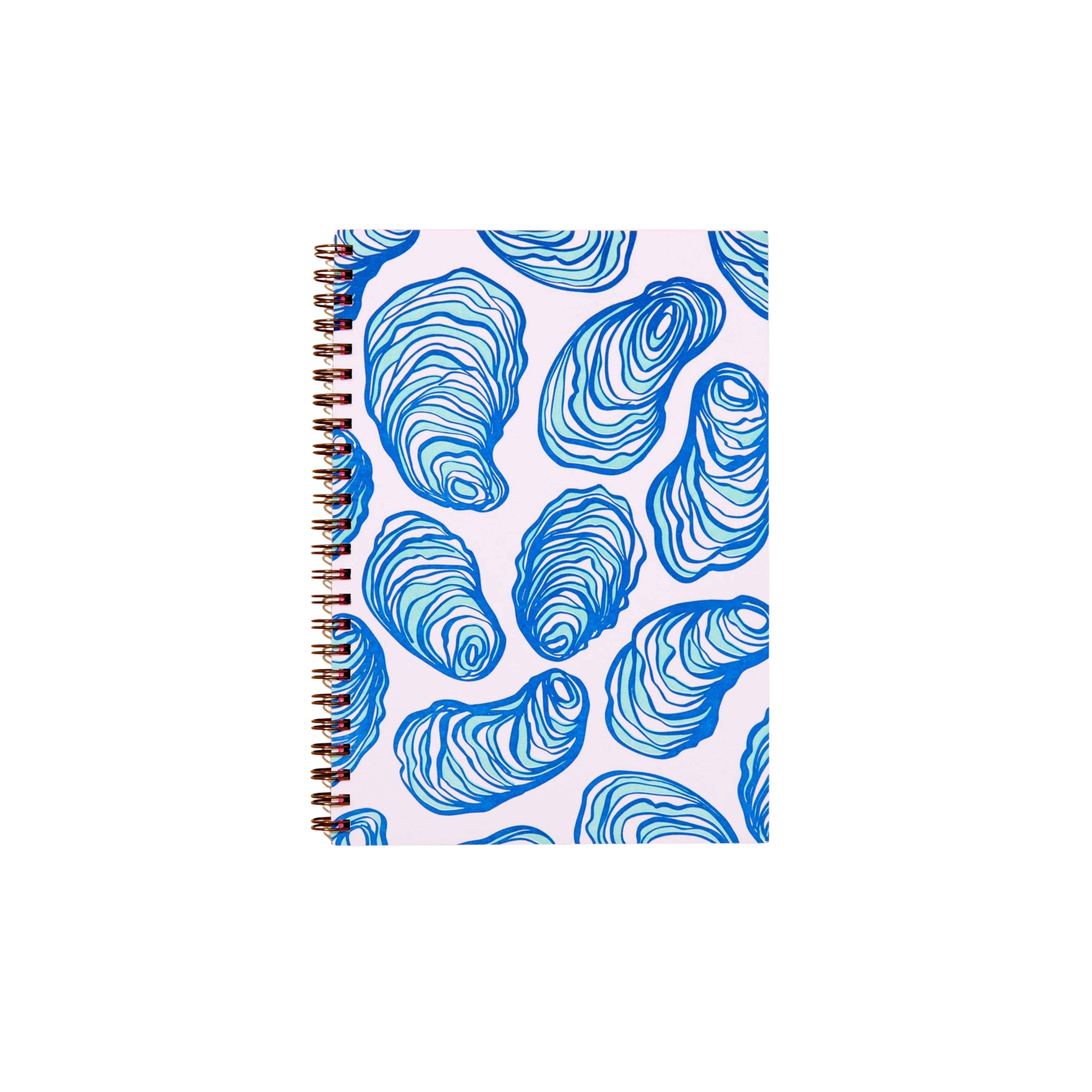 oyster letterpress large spiral notebook