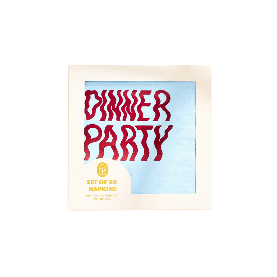 wavy dinner party napkins - set of 20