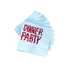 wavy dinner party napkins - set of 20