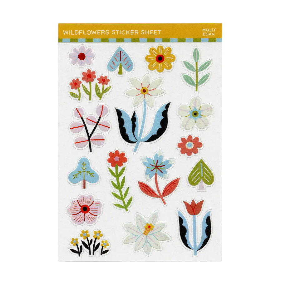 wildflowers sticker sheet