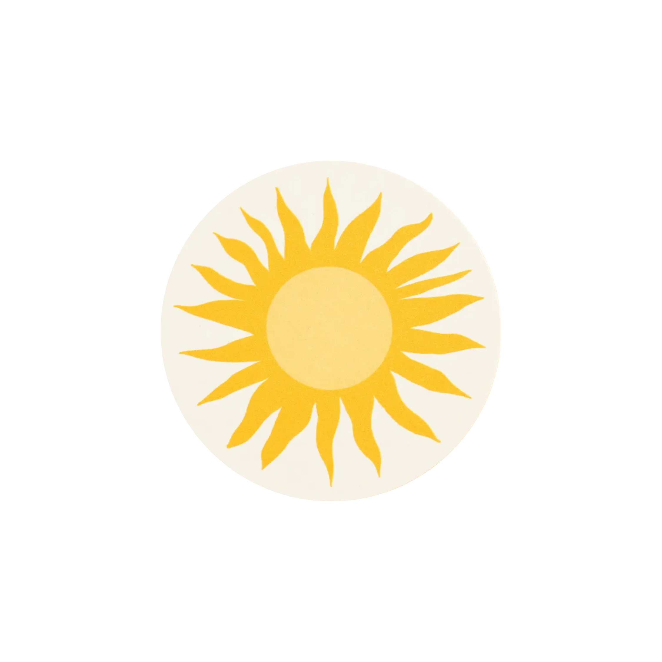 golden sun coasters - set of 4