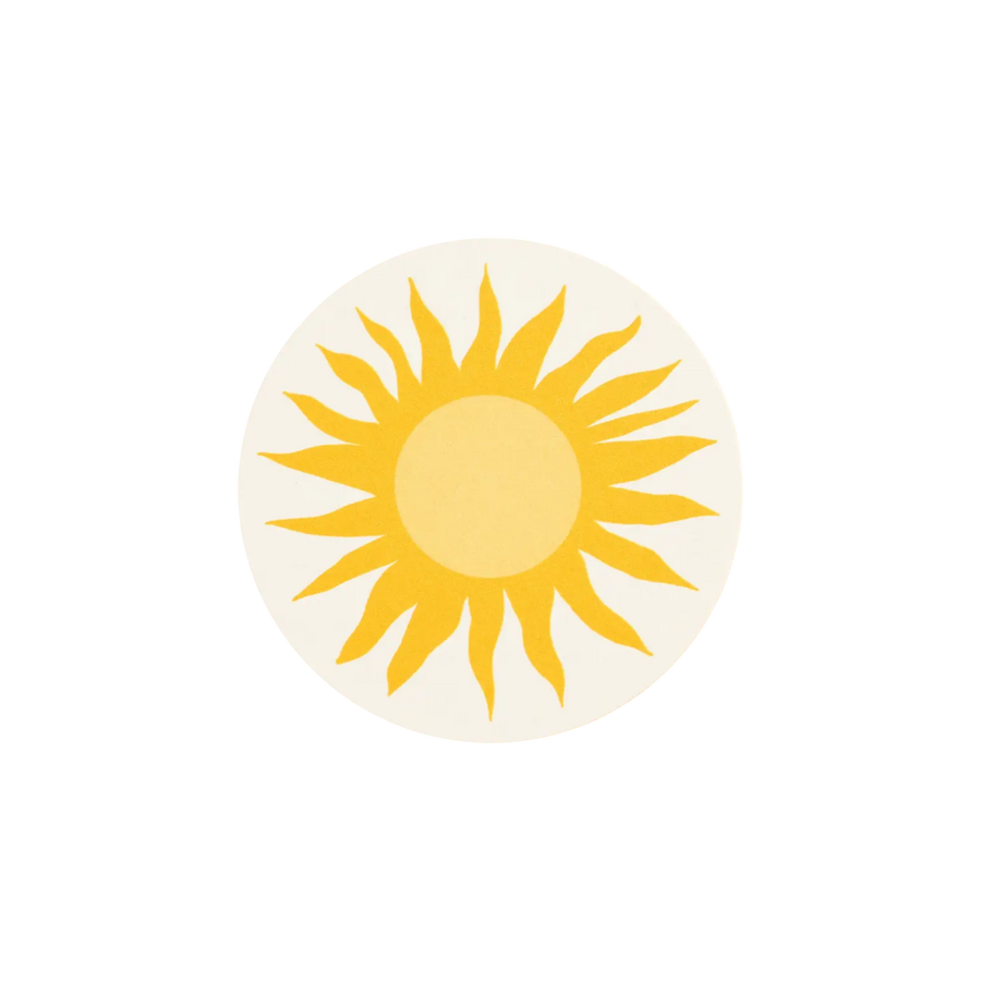 golden sun coasters - set of 4