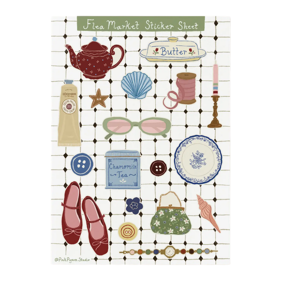 flea market sticker sheet