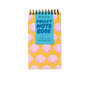 pink shells letterpress small spiral notebook