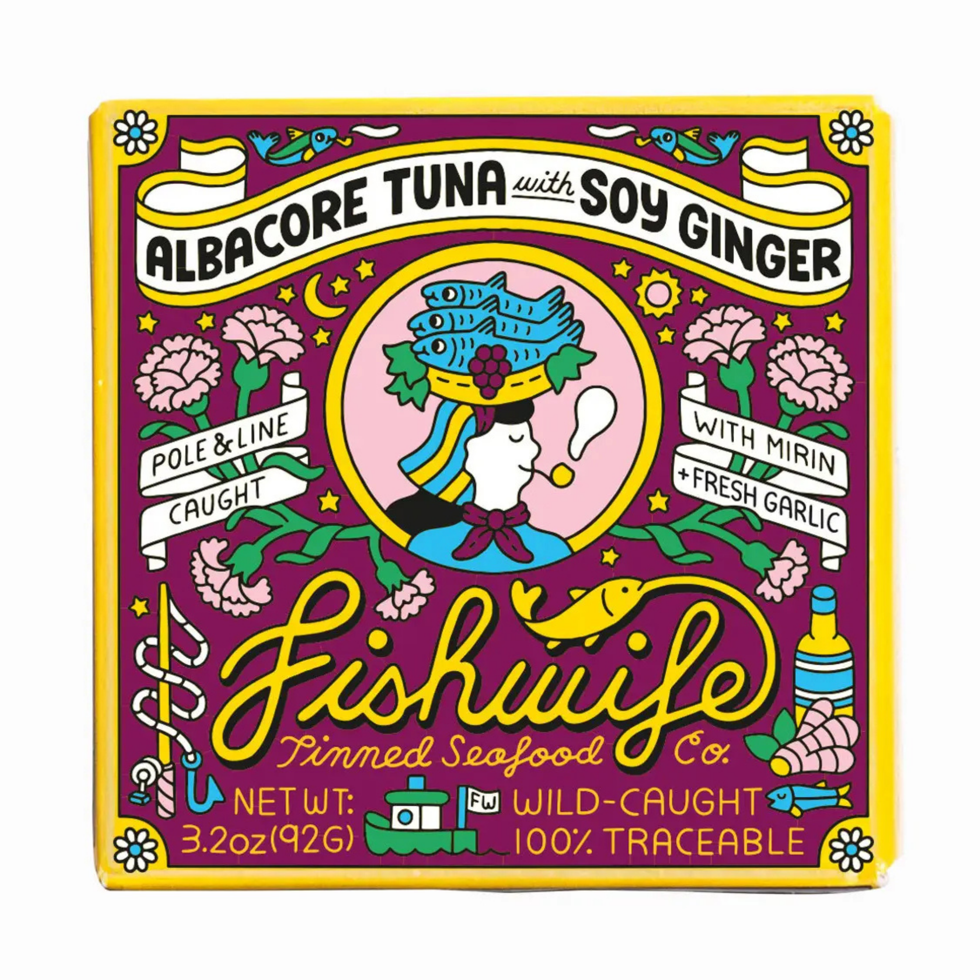 albacore tuna with soy ginger