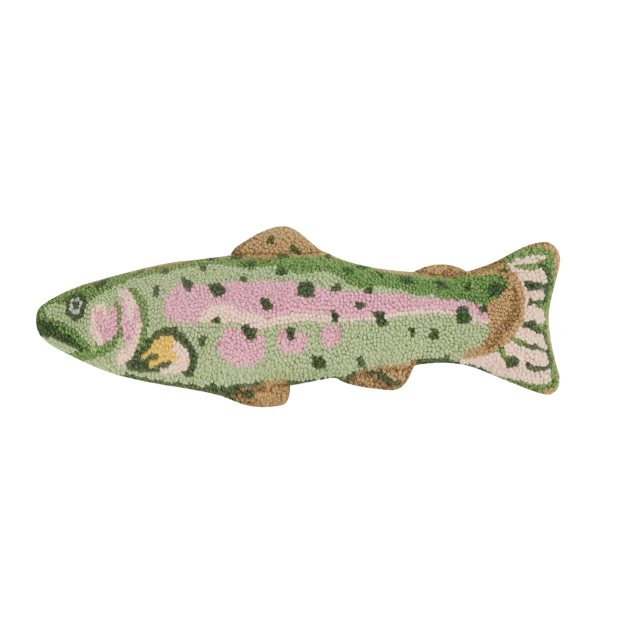 trout hook pillow