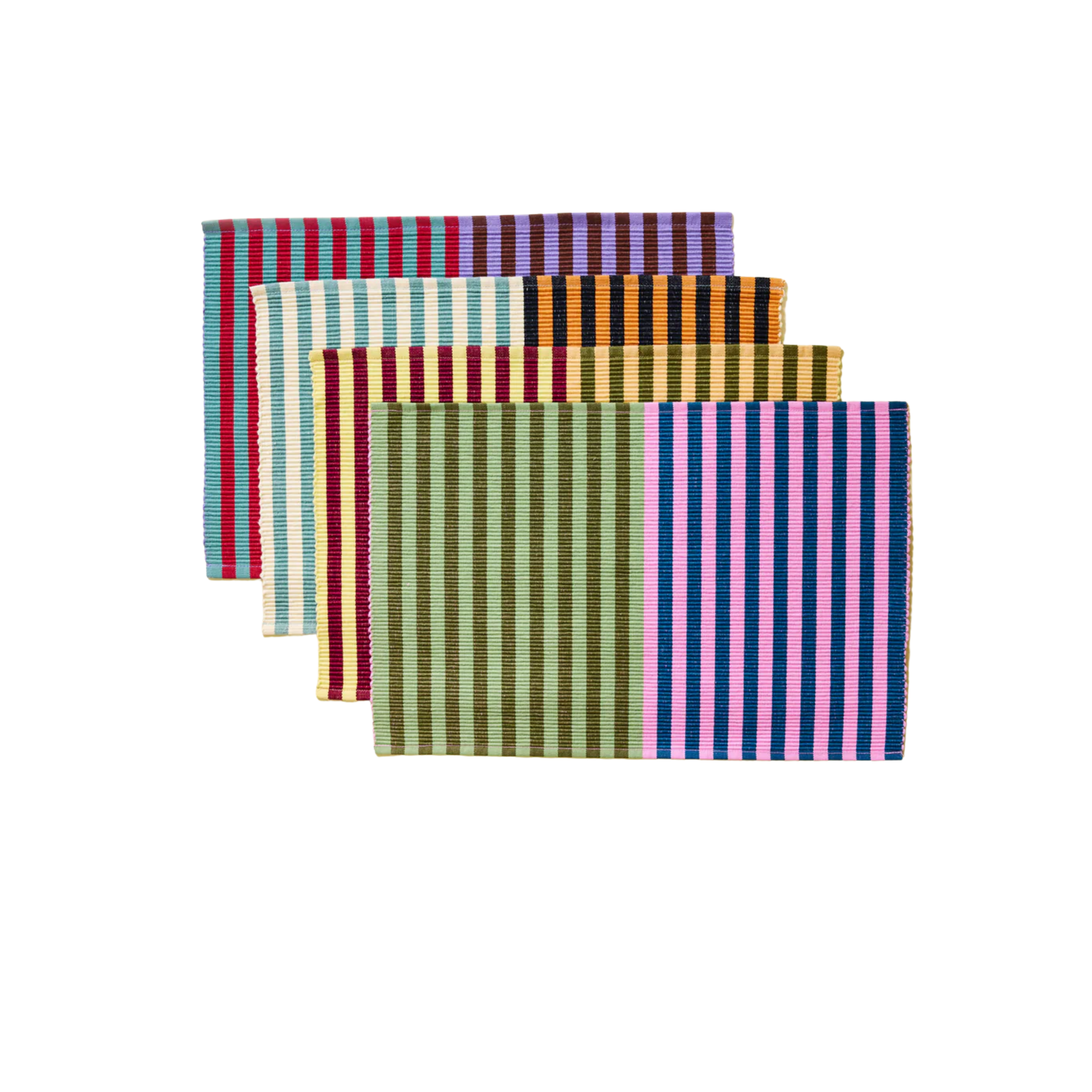 duo stripe placemats
